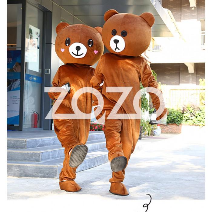 Trang phục Mascot gấu Brown