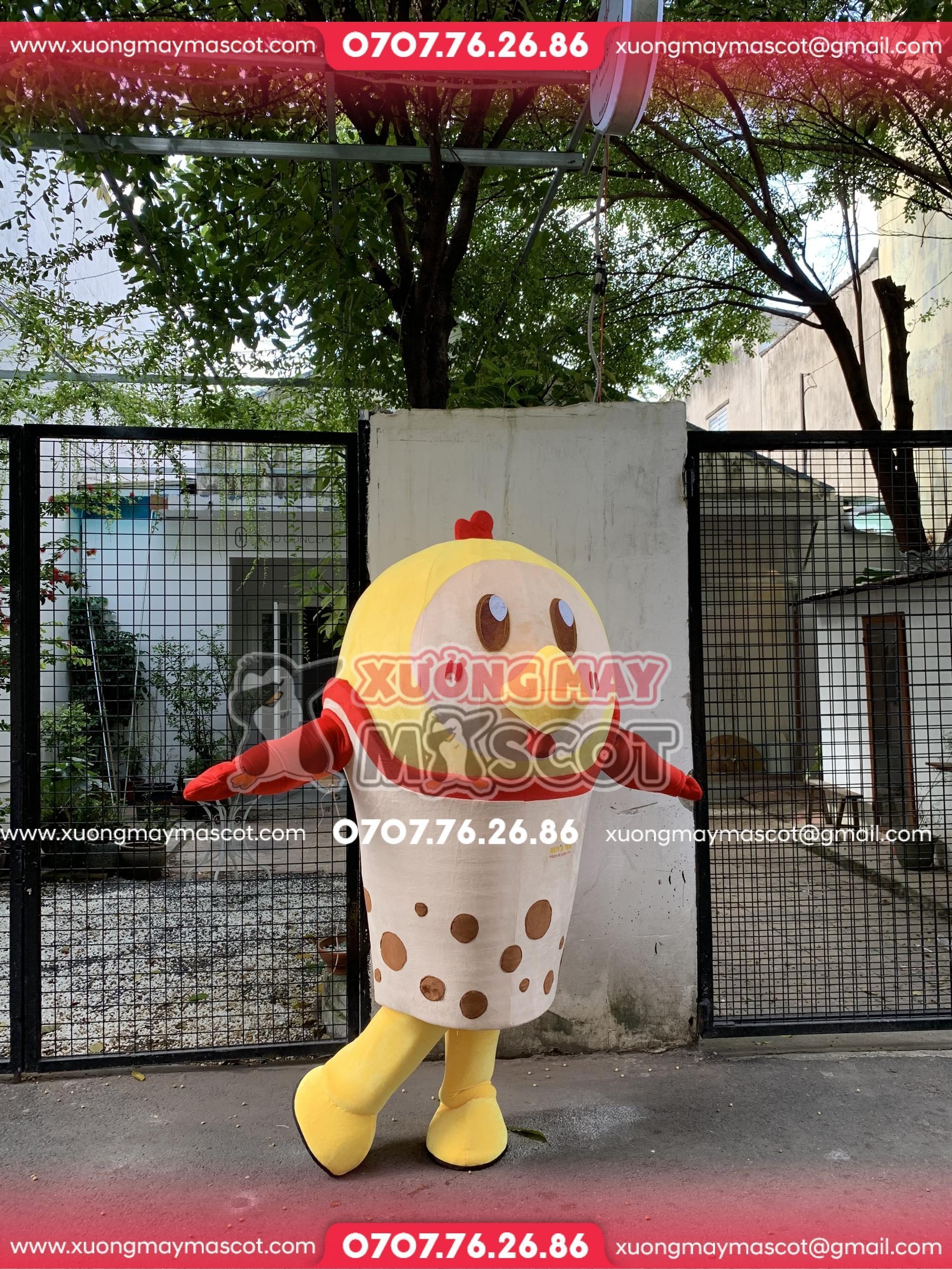 Mascot Gà Trà Sữa Mascot Gà Trà Sữa