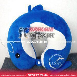 Gối cổ chữ U hình cá heo