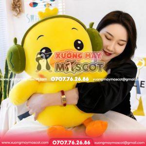 Thú nhồi bông hình vịt màu vàng