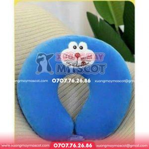 Gối chữ U nhồi bông mặt Doraemon
