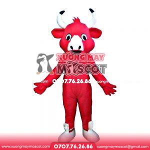 MASCOT CON BÒ ĐỎ - MASCOT RED COW