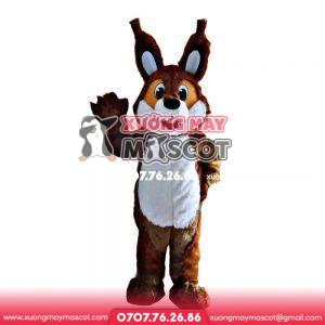 MASCOT SÓC NÂU - BROWN SQUIRREL MASCOT
