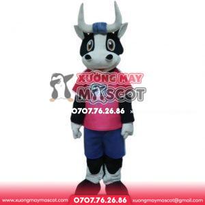 MASCOT BÒ NÂU - THỂ THAO