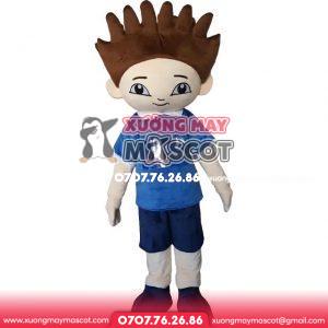 MASCOT CẬU BÉ TÓC NÂU - Mascot nhân vật