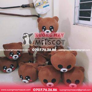 THUÊ MASCOT GẤU NÂU