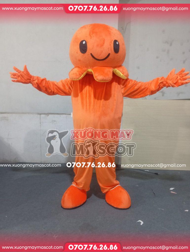 Mascot bạch tuộc cam