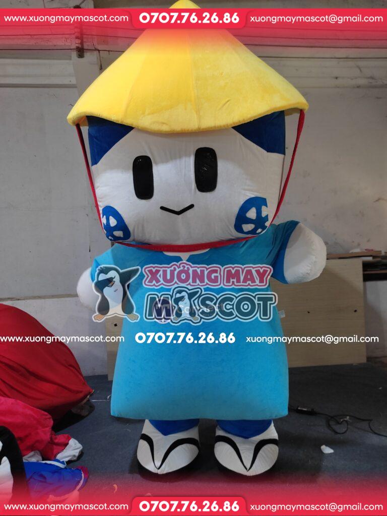 MASCOT HƠI T-CONNECT XANH