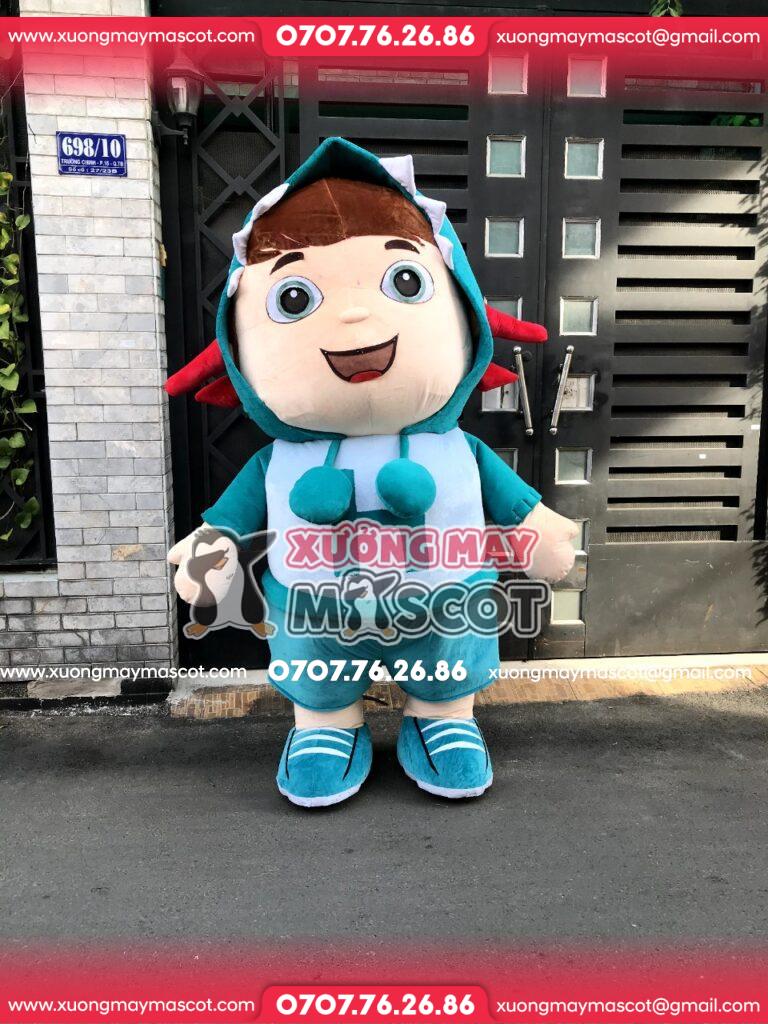 MASCOT BÉ KHỦNG LONG ĐI HỌC