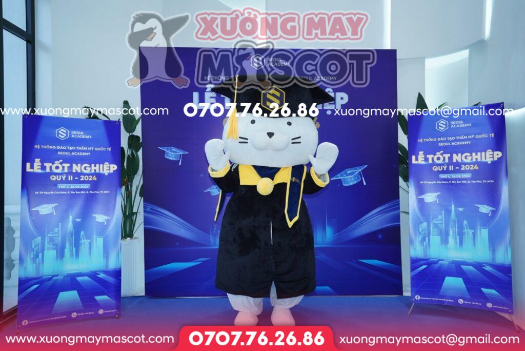 MASCOT MÈO TỐT NGHIỆP THẨM MỸ SEOUL ACADEMY